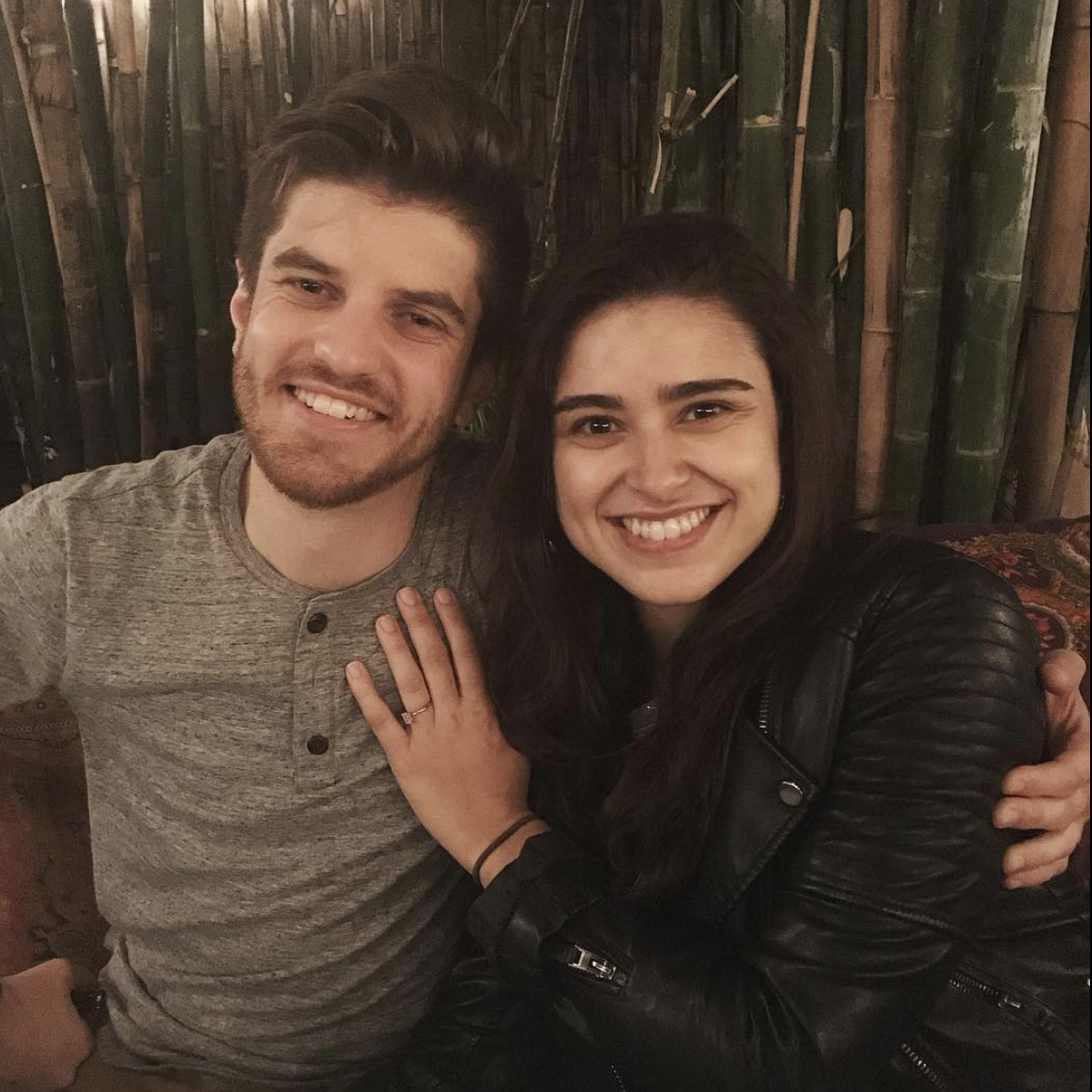 Spring 2018, first post engagement dinner!