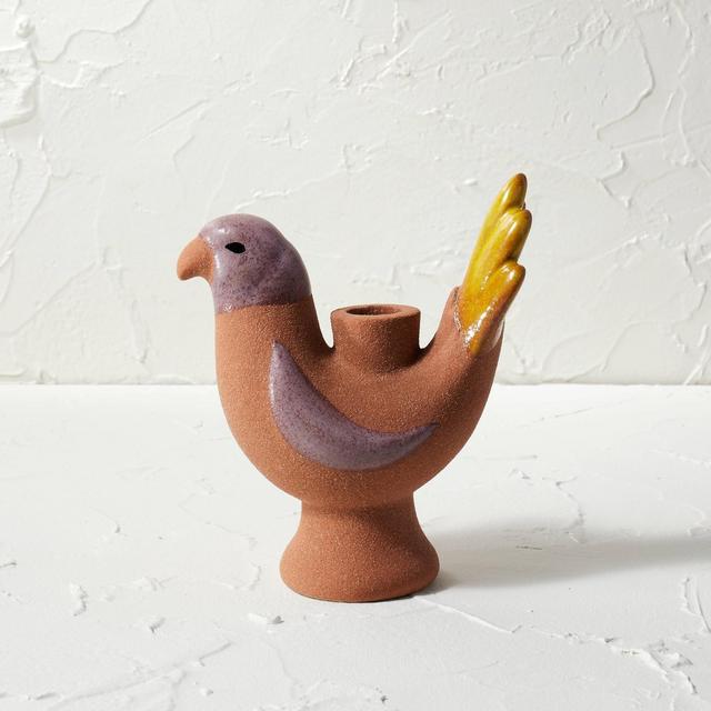 Hand Painted Ceramic Bird Candle Holder - Opalhouse™ designed with Jungalow™