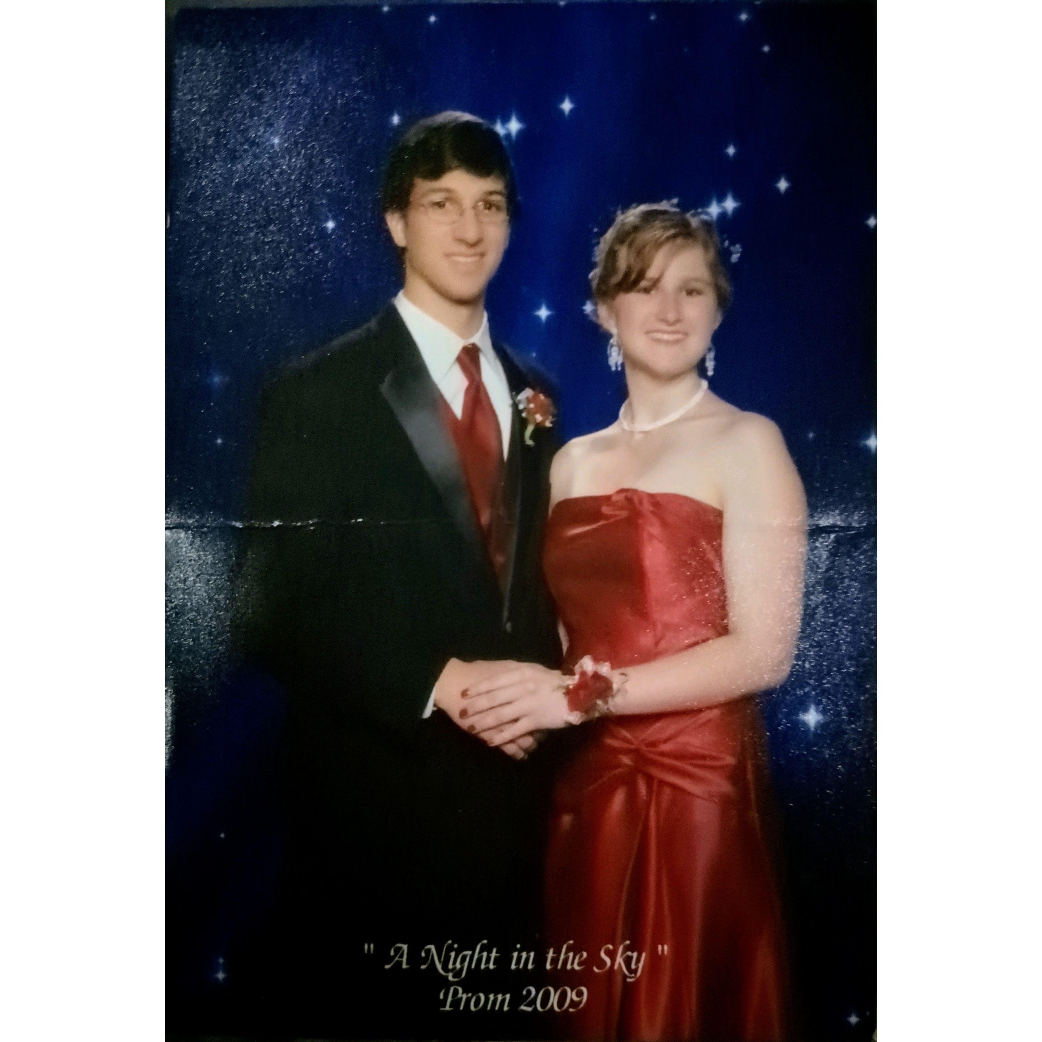 The couple's second attendance of prom.