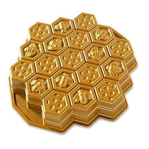 Nordic Ware 85477 Honeycomb Pull - Apart Pan, One Size, Gold