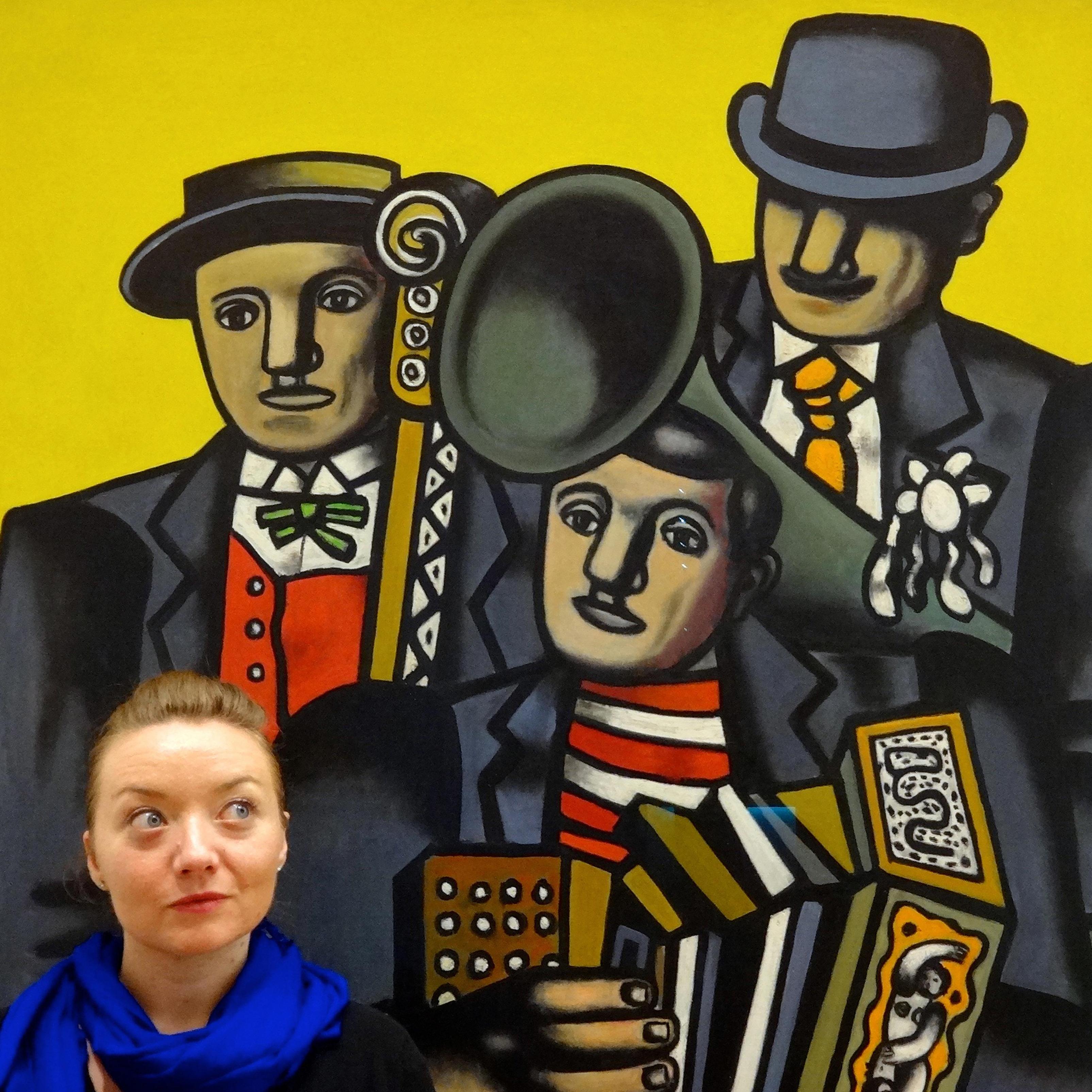Checking out all the art...