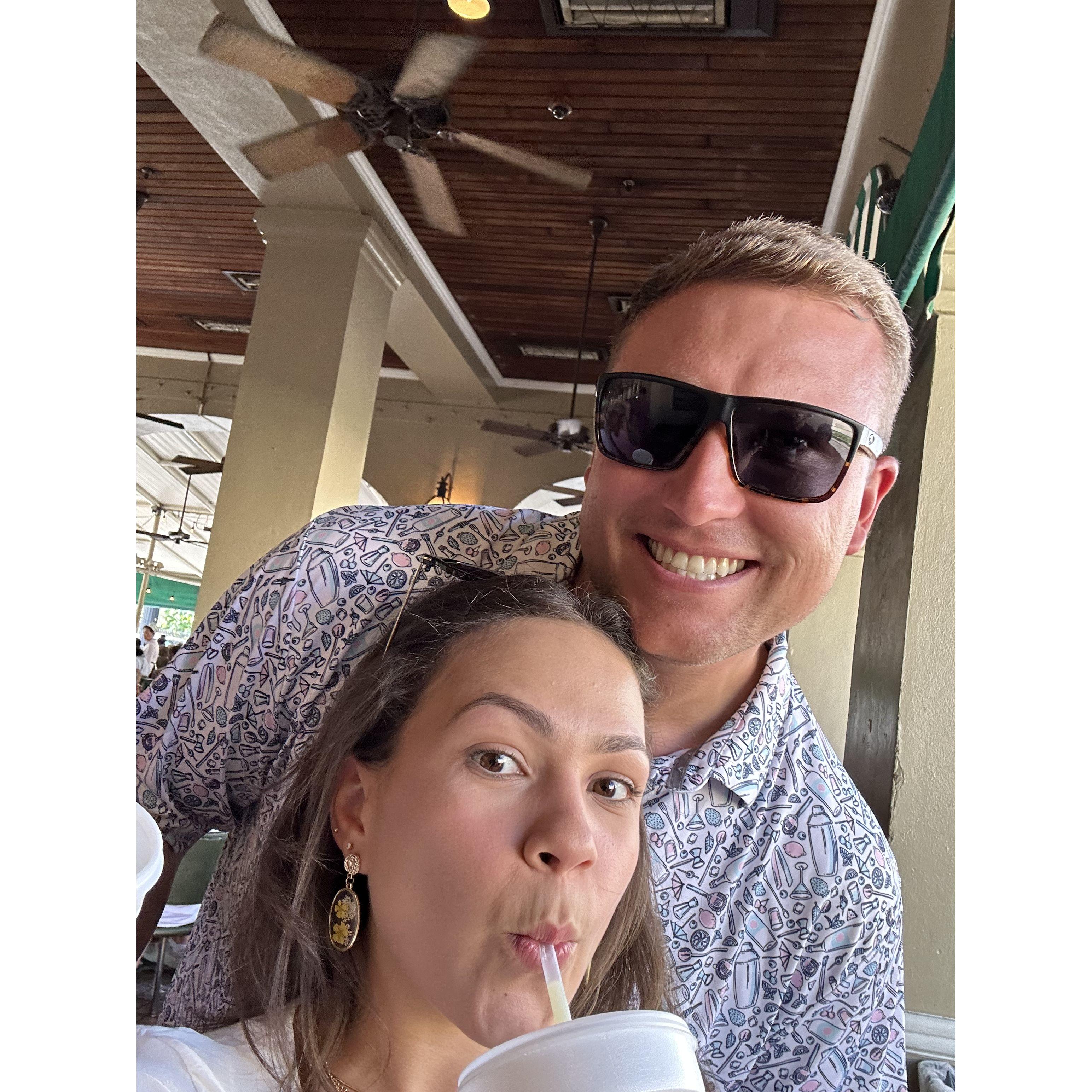 First time together getting beignets