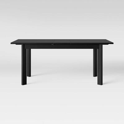 Bombelli Modern Dining Table with Extension Leaf Black - Project 62™
