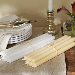 Unscented Taper Candle, Set of 6