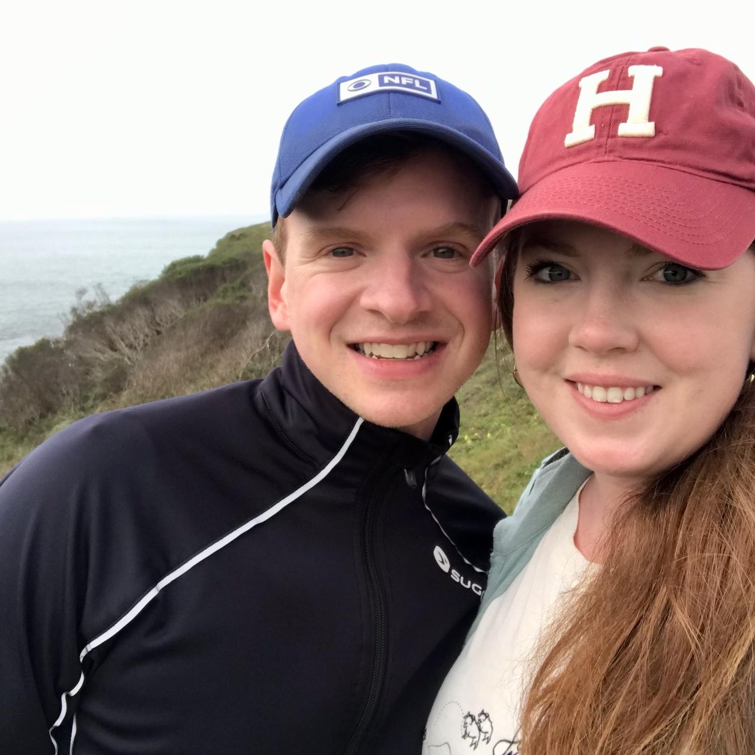 This photo might look familiar to some, since it's the picture Chelsea texted to her friends to tell them about Ryan. They took it while hiking in California on their first trip together in Feb 2022.
