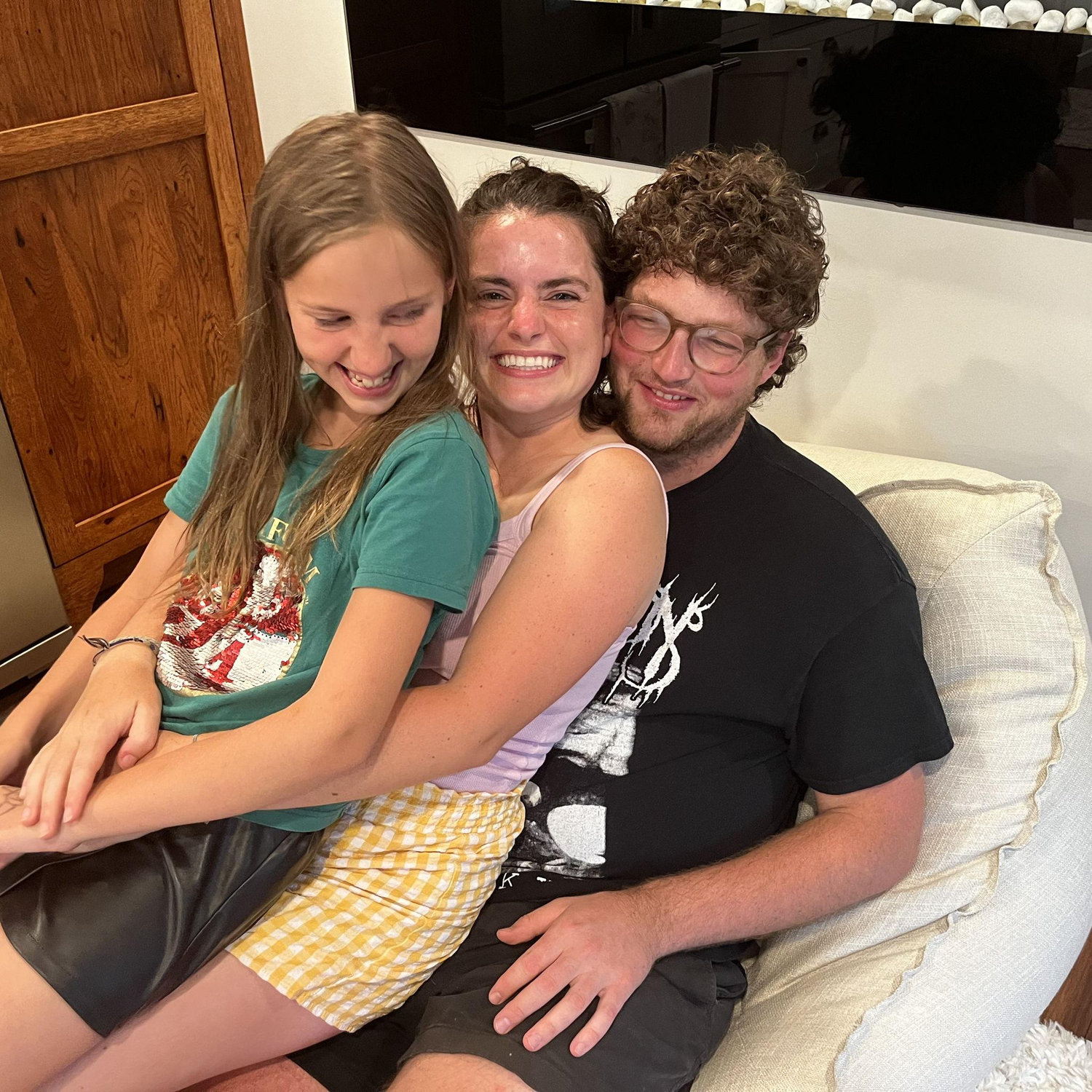 Us and our ring bearer, Amelie!