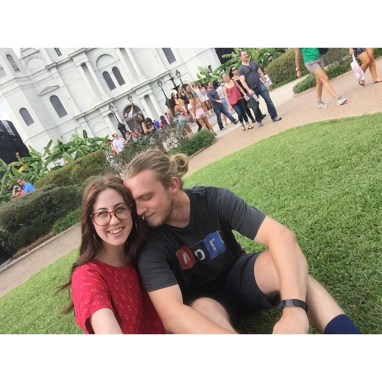 Hanging out in New Orleans together.