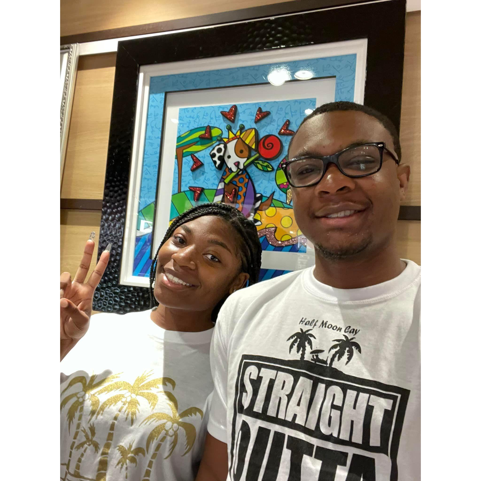 First cruise together to the Bahamas