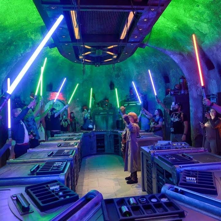 Lightsabers at Savi’s Workshop