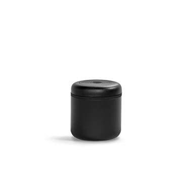 Fellow Atmos Vacuum Canister for Coffee & Food Storage, Matte Black, 0.7 liter, Integrated Vacuum Pump, Airtight Seal