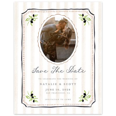 Blackberry, Brown Wedding Digital Save the Date - Jardine Photo