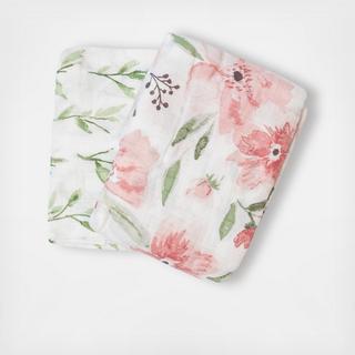 Parker Assorted Swaddle Blanket, Set of 2
