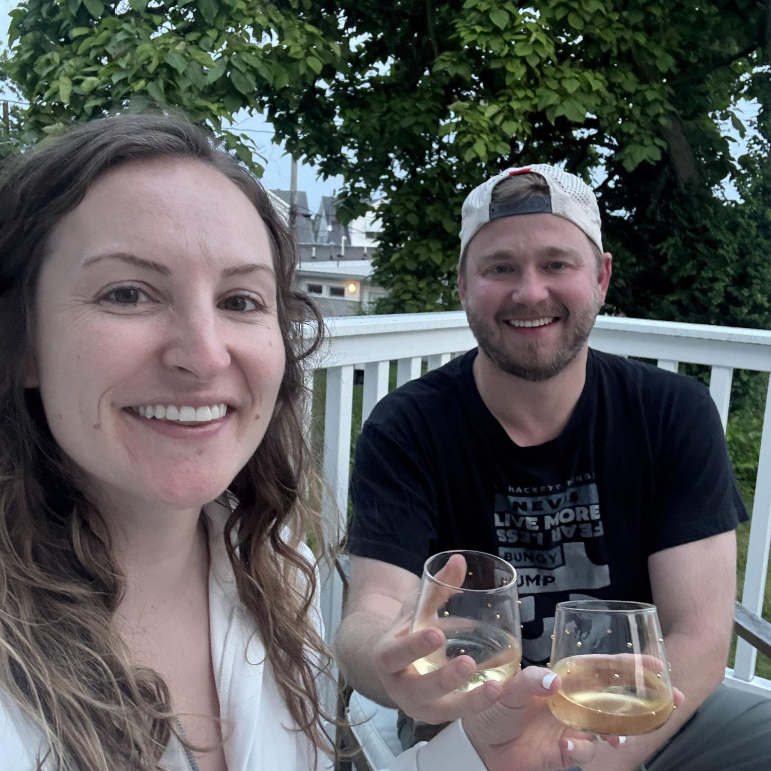 Cheers to one year until our wedding! Hope the weather is as nice as it was on 5/30/25
