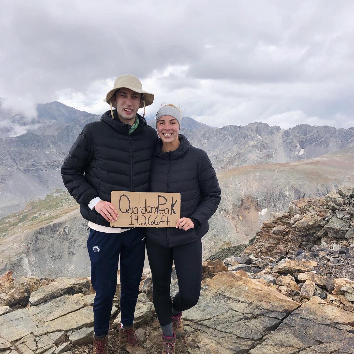 Hiked a 14er in Colorado before Jaime moved back to PA