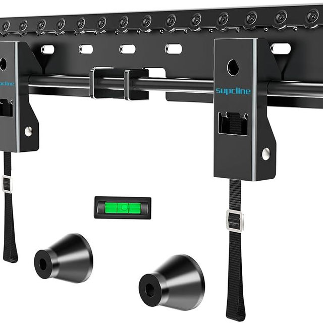 Supcline No Stud TV Wall Mount for 26-65 Inch TV up to 154 lbs, No Drill & Non Damage Drywall Studless TV Mount, Max VESA 400x400mm, Dry Wall Flat Screen Easy Install Wall Mount tv Bracket