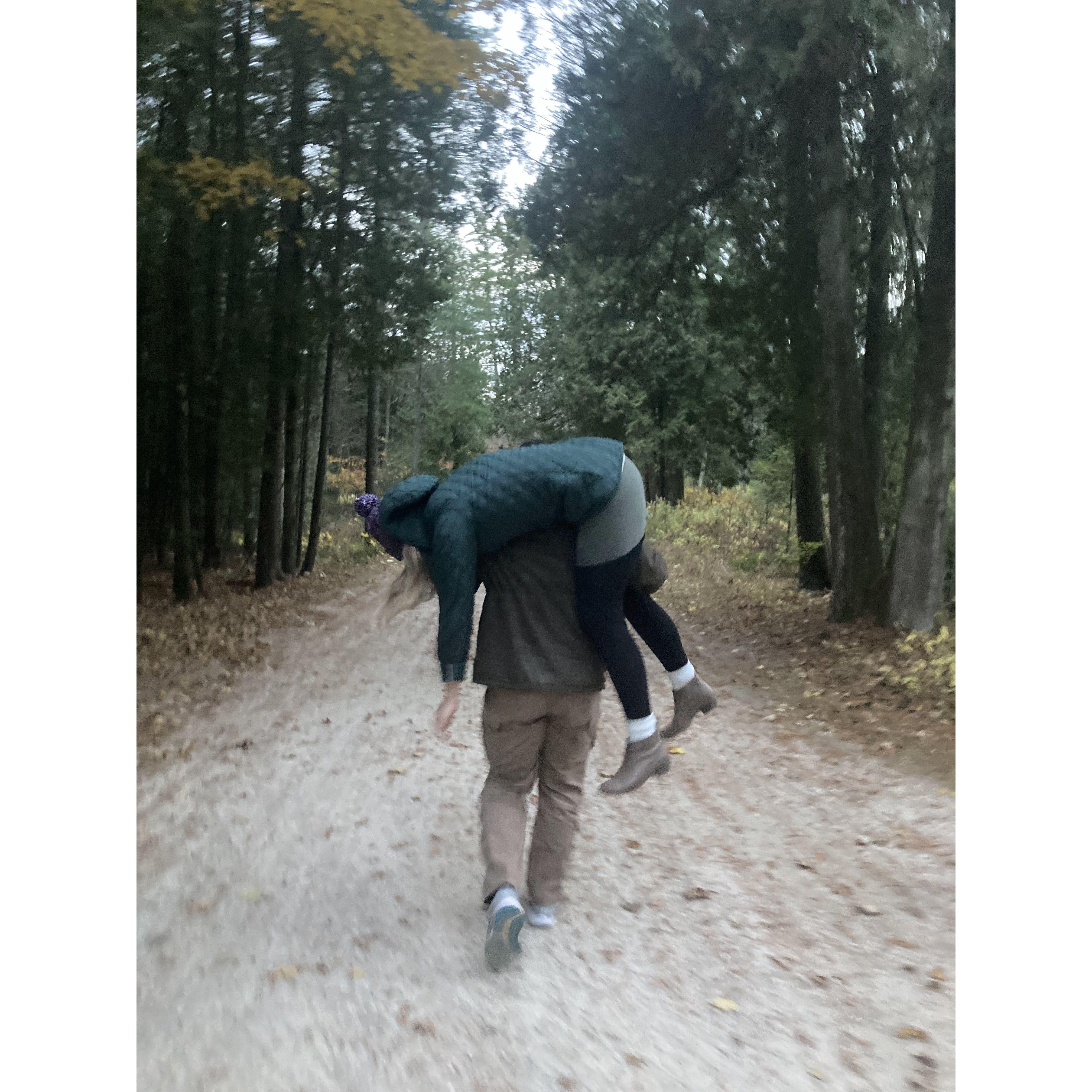 Micah is so supportive... literally ;)