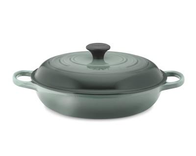 Le Creuset Signature Cast-Iron Braiser, 3 1/2-Qt., Ocean