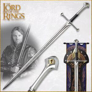 Anduril Sword of Aragorn Strider With Free Wall Mount and Scabbard Stainless Steel Construction - Etsy