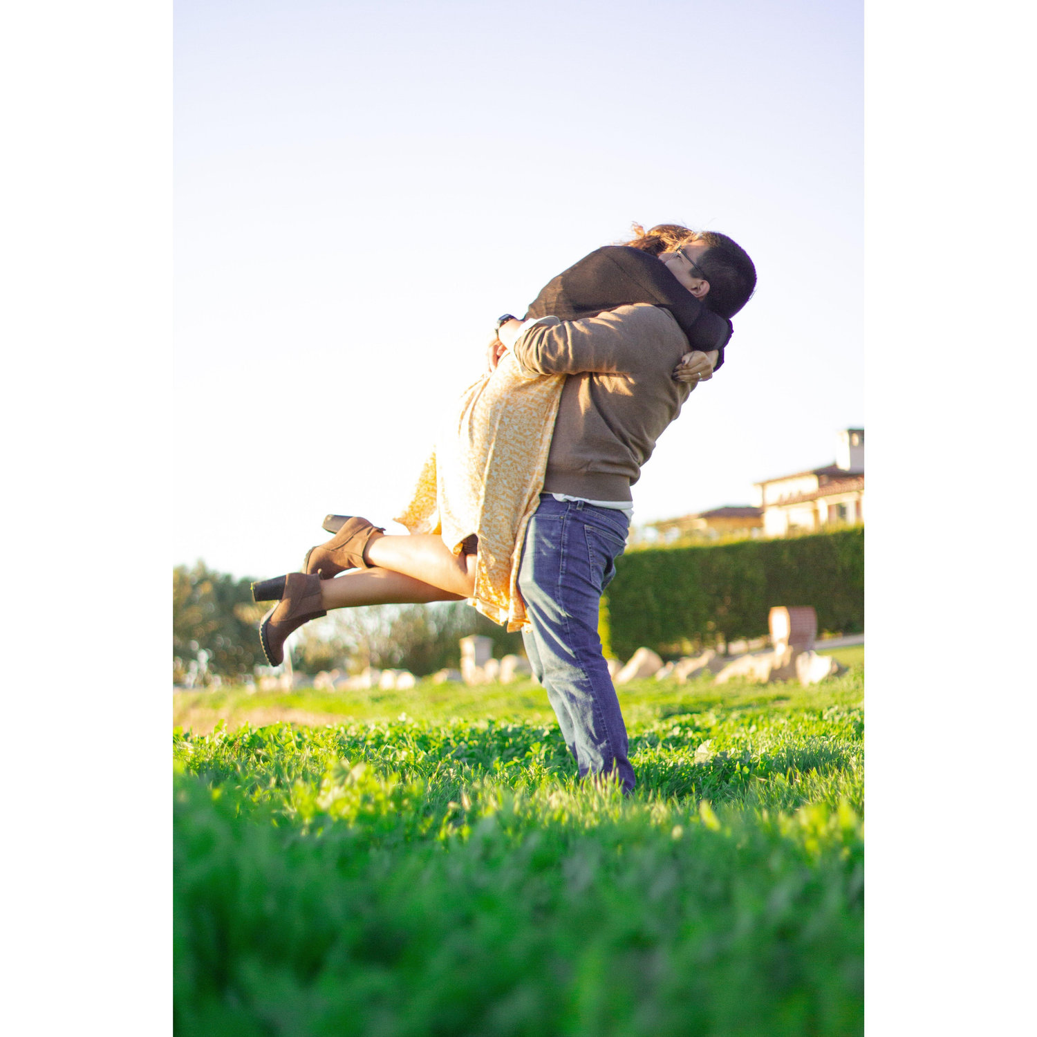 While it looks like I just effortlessly jumped into his arms, he had to hold me up for a good 20 seconds (and I'm not that light)