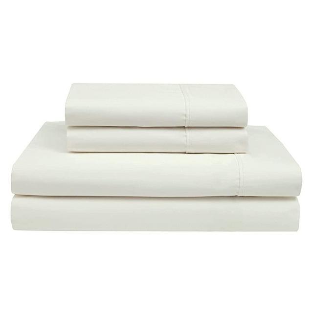 Queen Size Sheet Set - Giza Dreams Sheets Queen Size - Giza Cotton Sheet Sets Ivory Giza Queen Sheet Set Queen Giza Sheets - Deep Pocket Queen Sheets - 4 PCs Queen Size Giza Sheets&Pillowcases