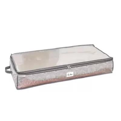 Laura Ashley® Almeida 40-Inch x 18-Inch Under-the-Bed Storage Box in Grey