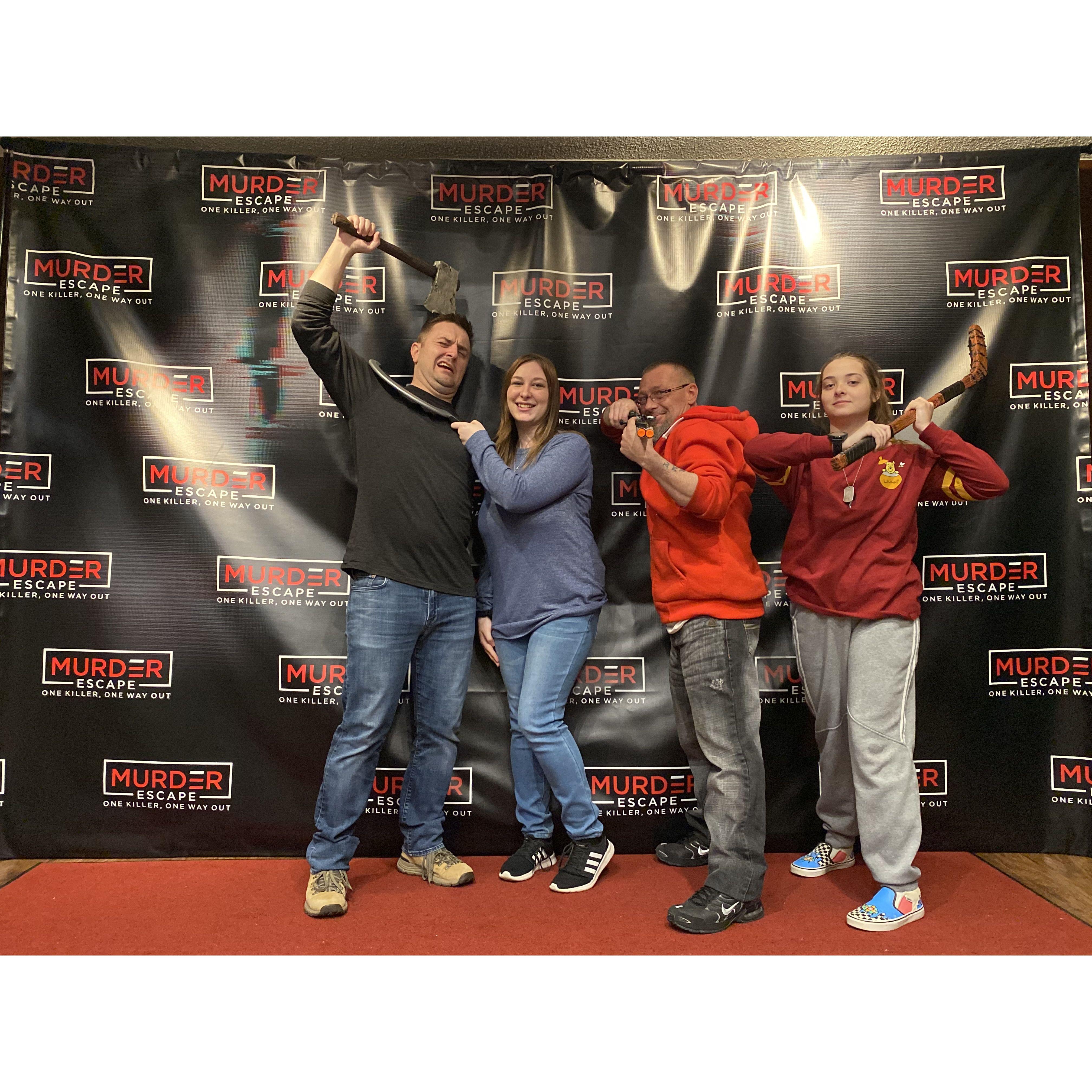 I think we were trying to escape?!