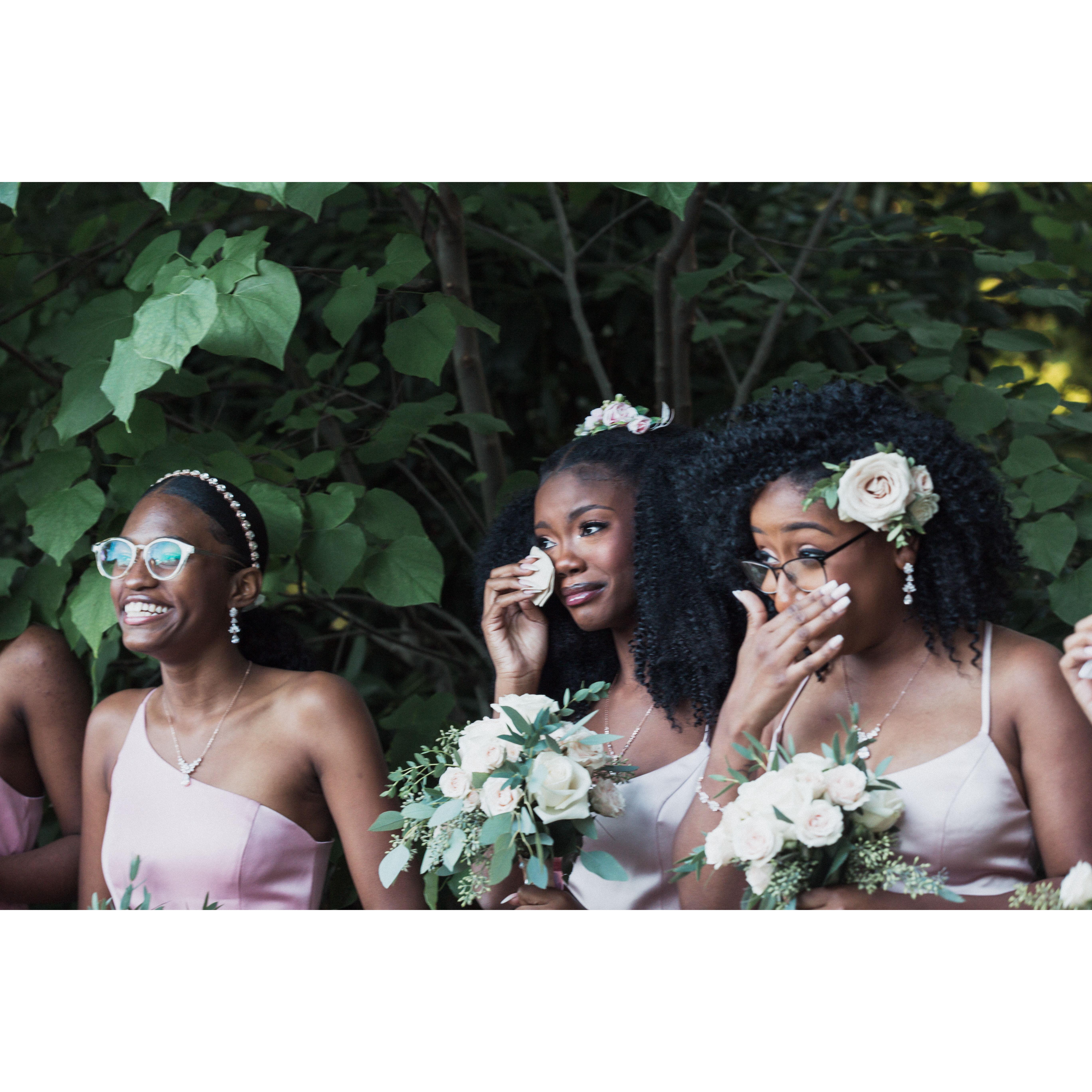 Bridal Party get emotional
