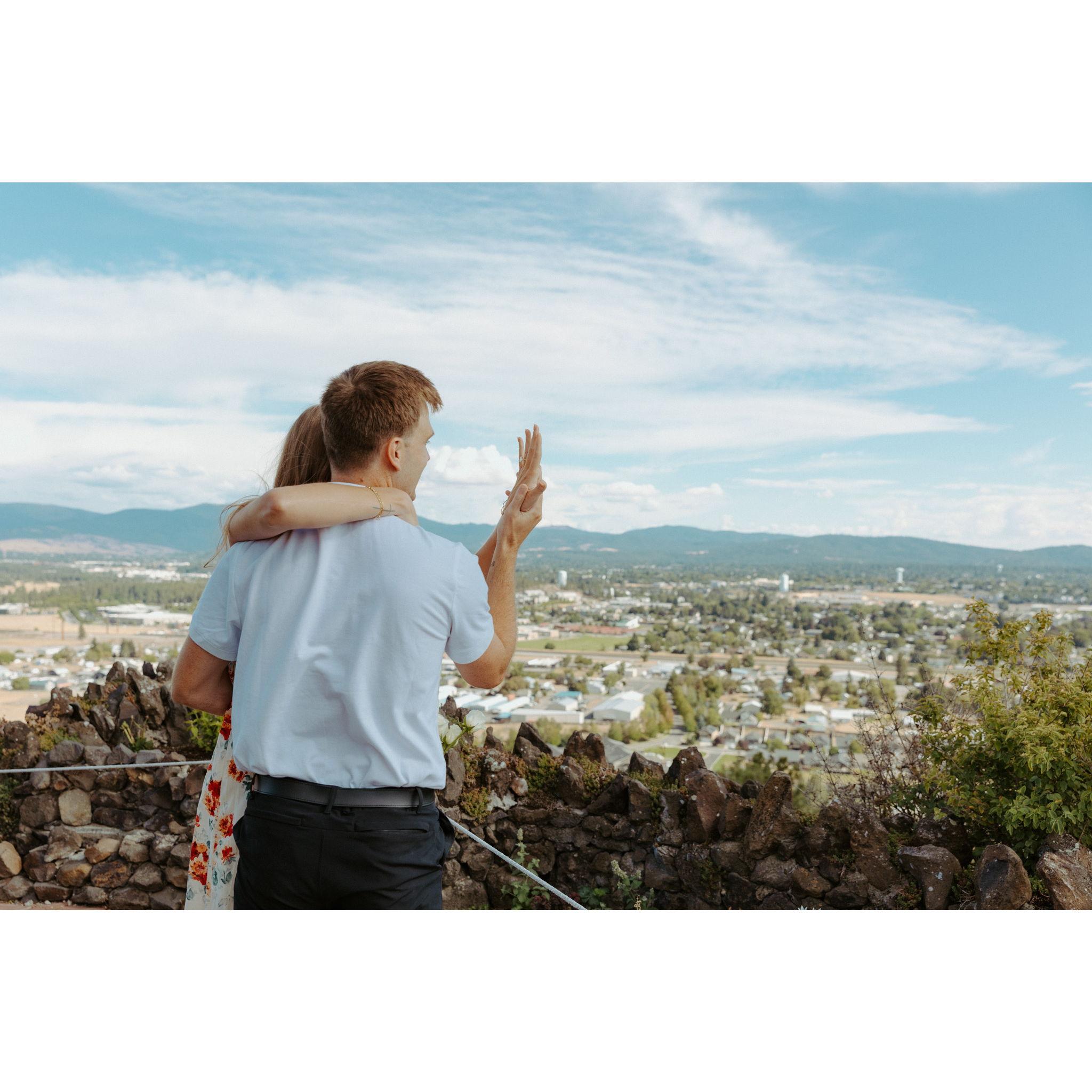 The views at Arbor Crest made this the perfect spot to propose!