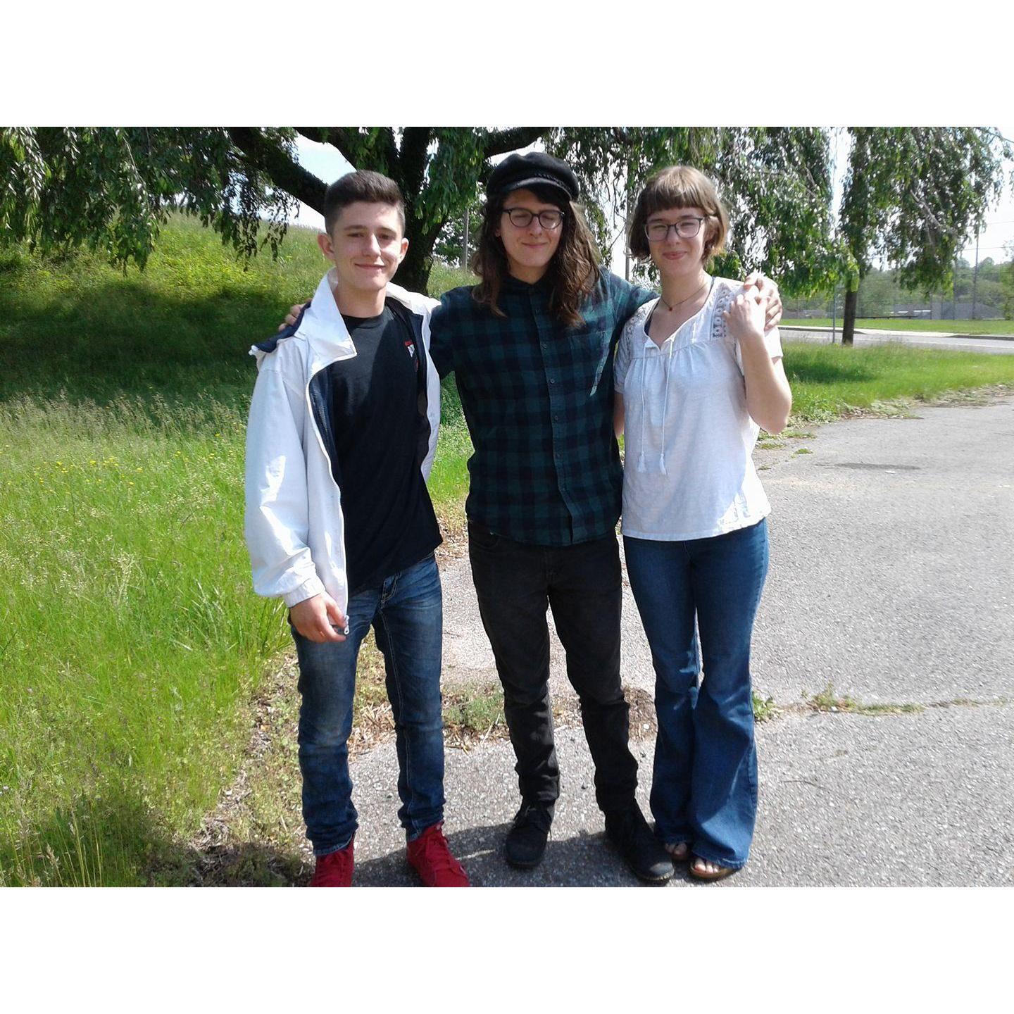 Jake with Magnus his brother and Isabella