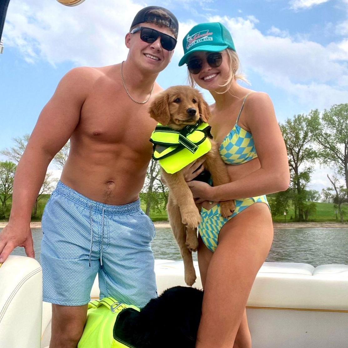 Had to get a family picture at the lake! We live here every summer.