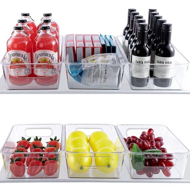 MineSign 4 pack Stackable Refrigerator Organizer Bins Pull-Out Drawers for  Fruit and Veggies Storage Organizer for Fridge Clear Drawer Containers with