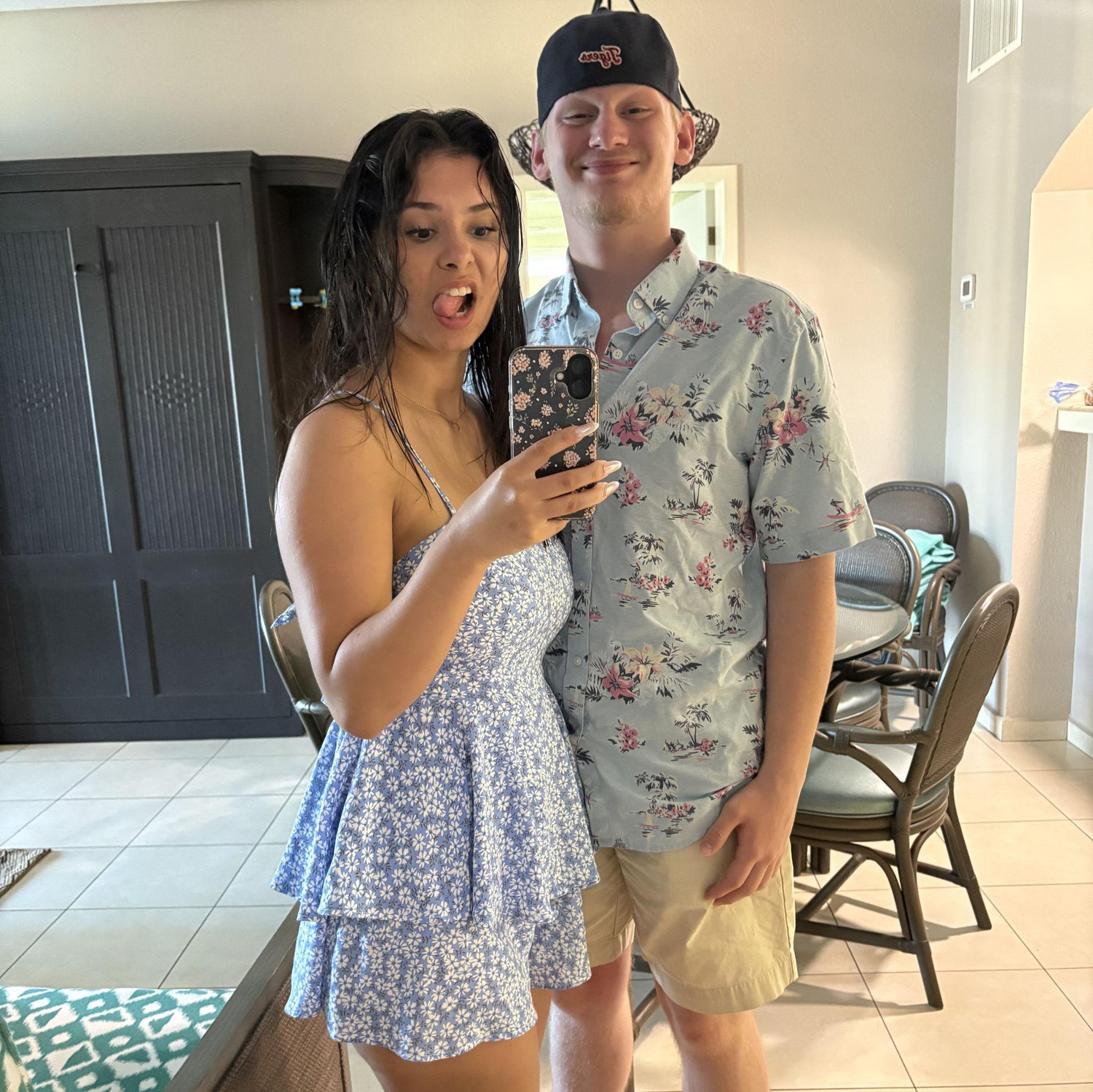 Right before we got engaged! -Madi had no idea