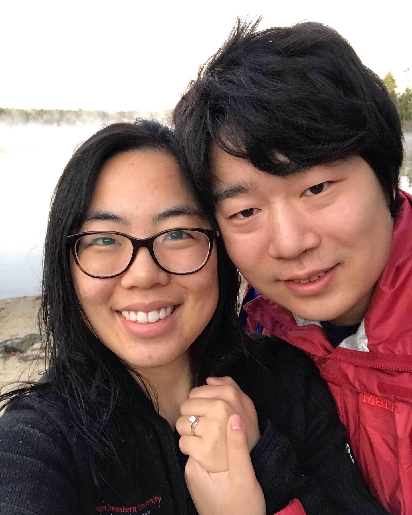 After a lovely weekend in NH, we finally got engaged on September 30th. 2019! We were rushing at the crack of dawn to find a sunrise spot and luckily stumbled across this beautiful area in time!