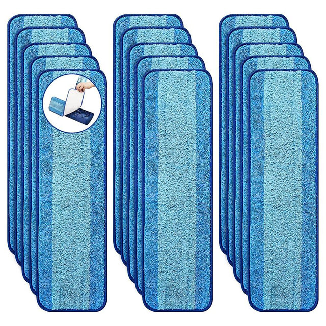 15 Pack Microfiber Cleaning Pads for Bona Family of Mops,Washable & Reusable Mop Pads Refill Replacement Safe for Hardwood and Multi-Surfac Floors Have Super-Absorbent