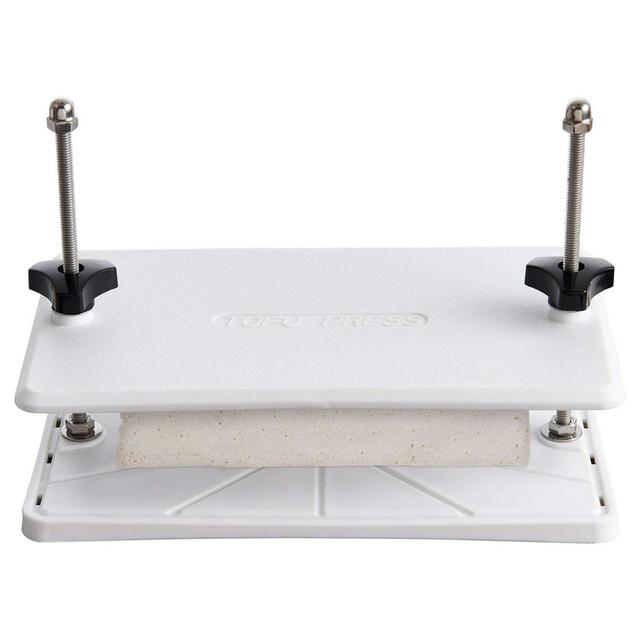 Helen's Asian Kitchen White Polypropylene/Stainless Steel Tofu Press