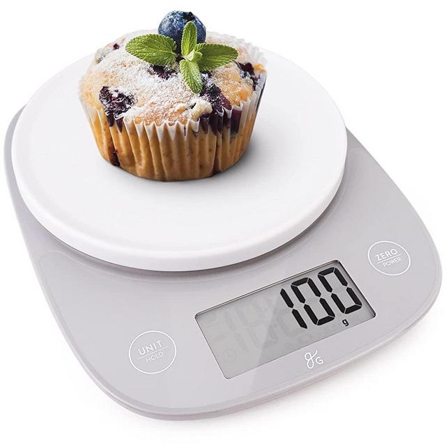 Greater Goods Kitchen Table Top Scale | Our Ultra Accurate Model, Perfect for Weighing Food and Coffee, for Nutrition and Meal Prep | Measures in Grams, Ounces, Milliliters, and Pounds