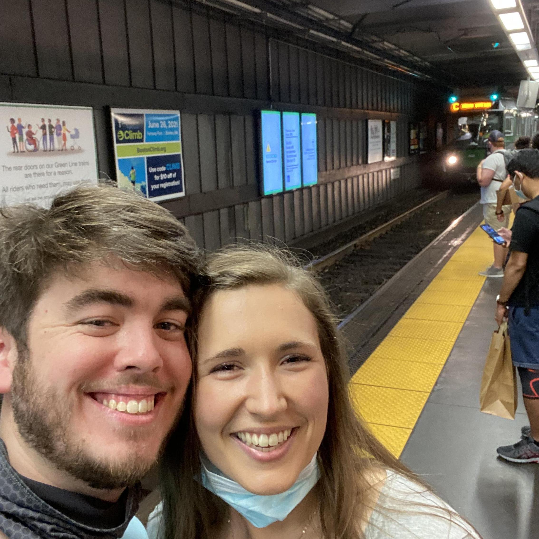 Caroline has continuously loved me despite my annoying obsession with public transit. I love her so much. #greenlinebestline