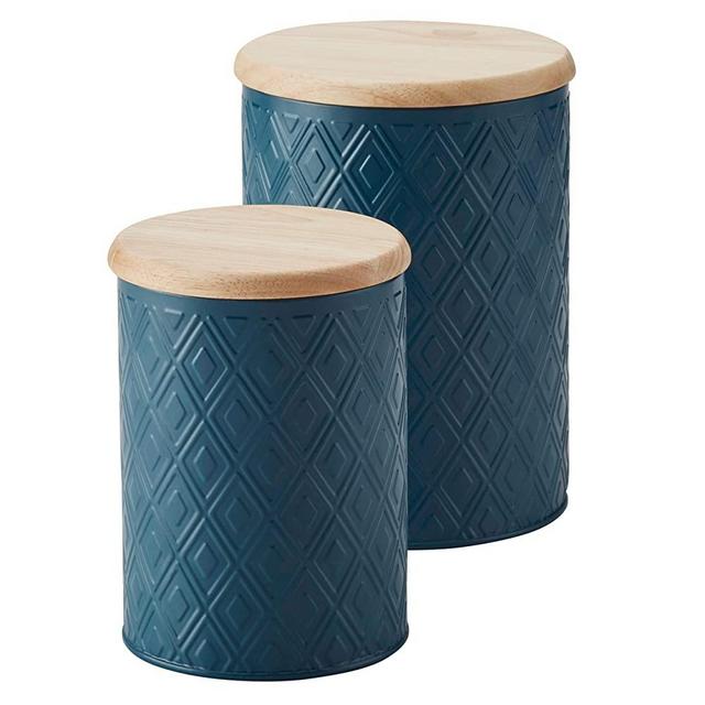 Ayesha Curry Pantryware Food Storage Container / Food Storage Jar - 2 Piece, Blue