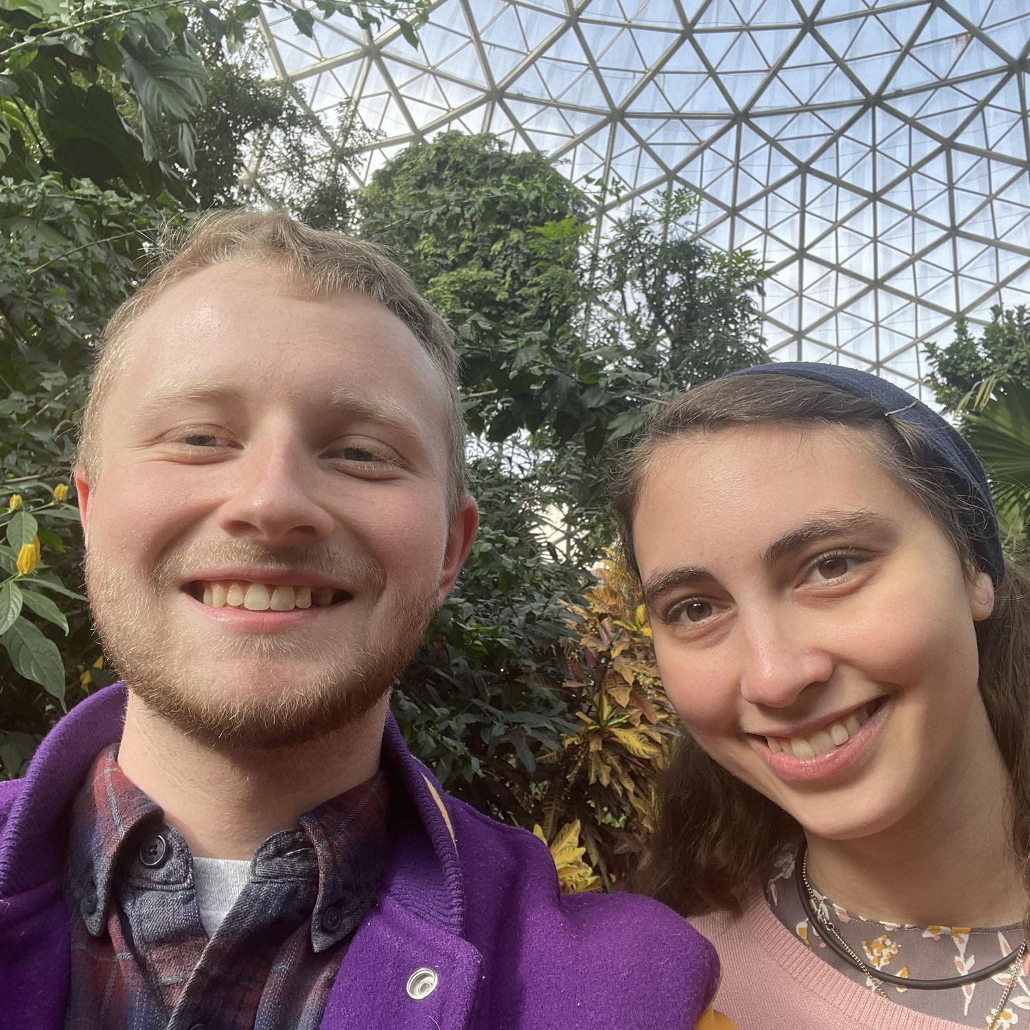Our Valentine's date to the Milwaukee Domes!