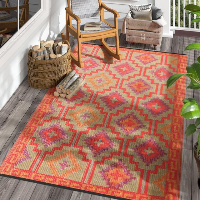 Nakamura Power Loom Red Rug