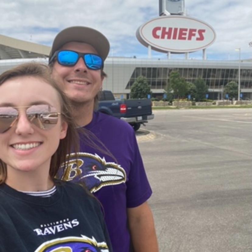 One of our first stops in Kansas City on our cross county road trip and Will supporting Alissa’s interests (and to tease our friend who is unfortunately a chiefs fan)