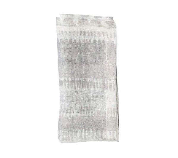 Kim Seybert Bazaar Napkin in Ivory & Gray - Set Of 4