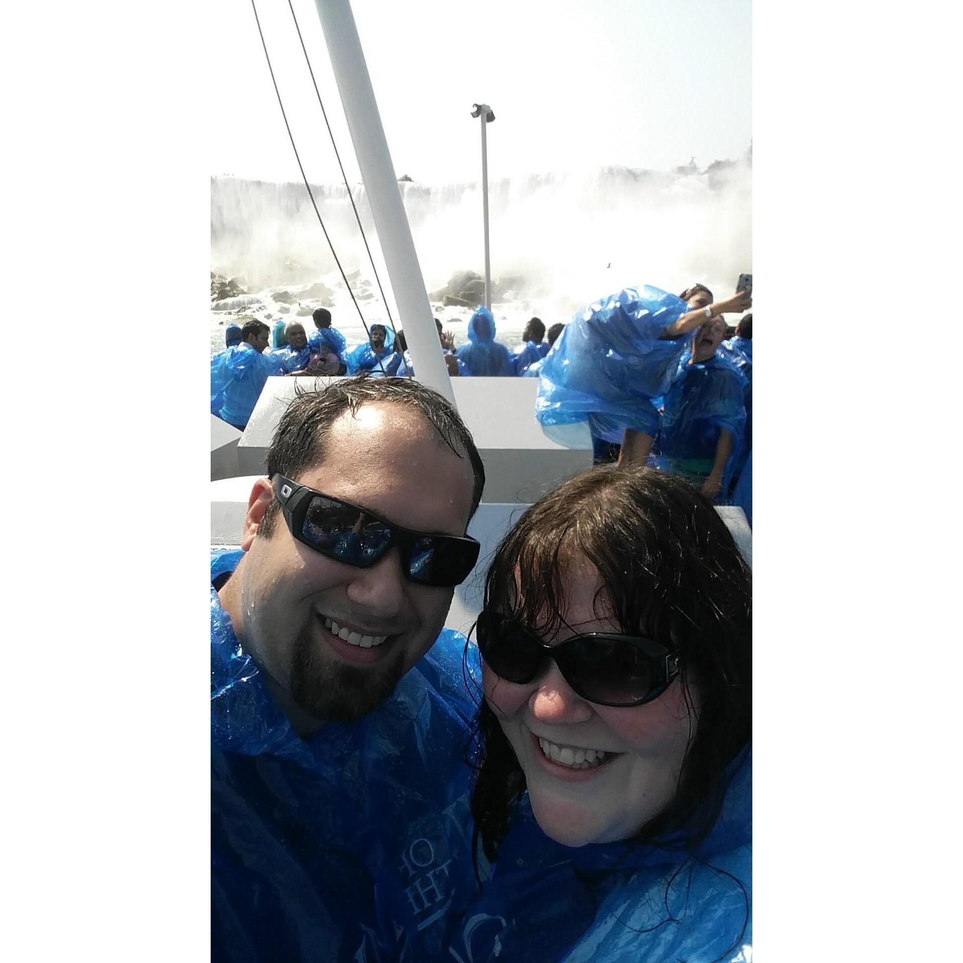 On the Maid of the Mist, up close & personal with Niagara Falls. September, 2017.