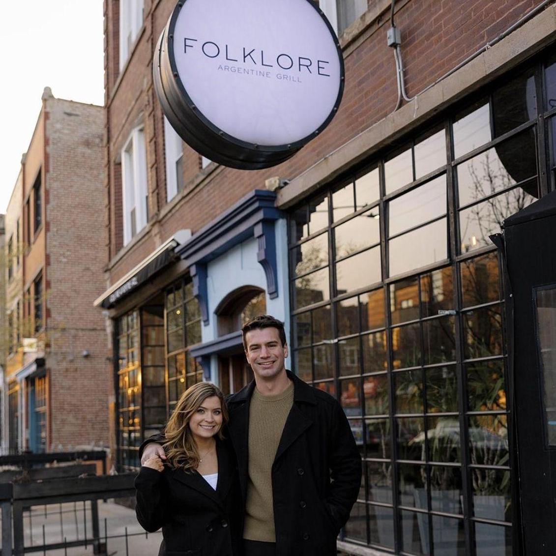 Folklore was our first date back together in 2021, so had to make a pitstop during engagement shoot