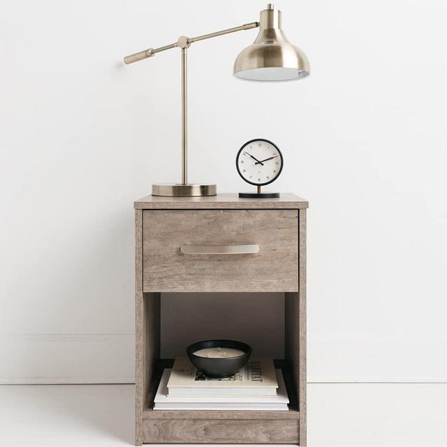 Signature Design by Ashley Flannia One Drawer Night Stand, Beige