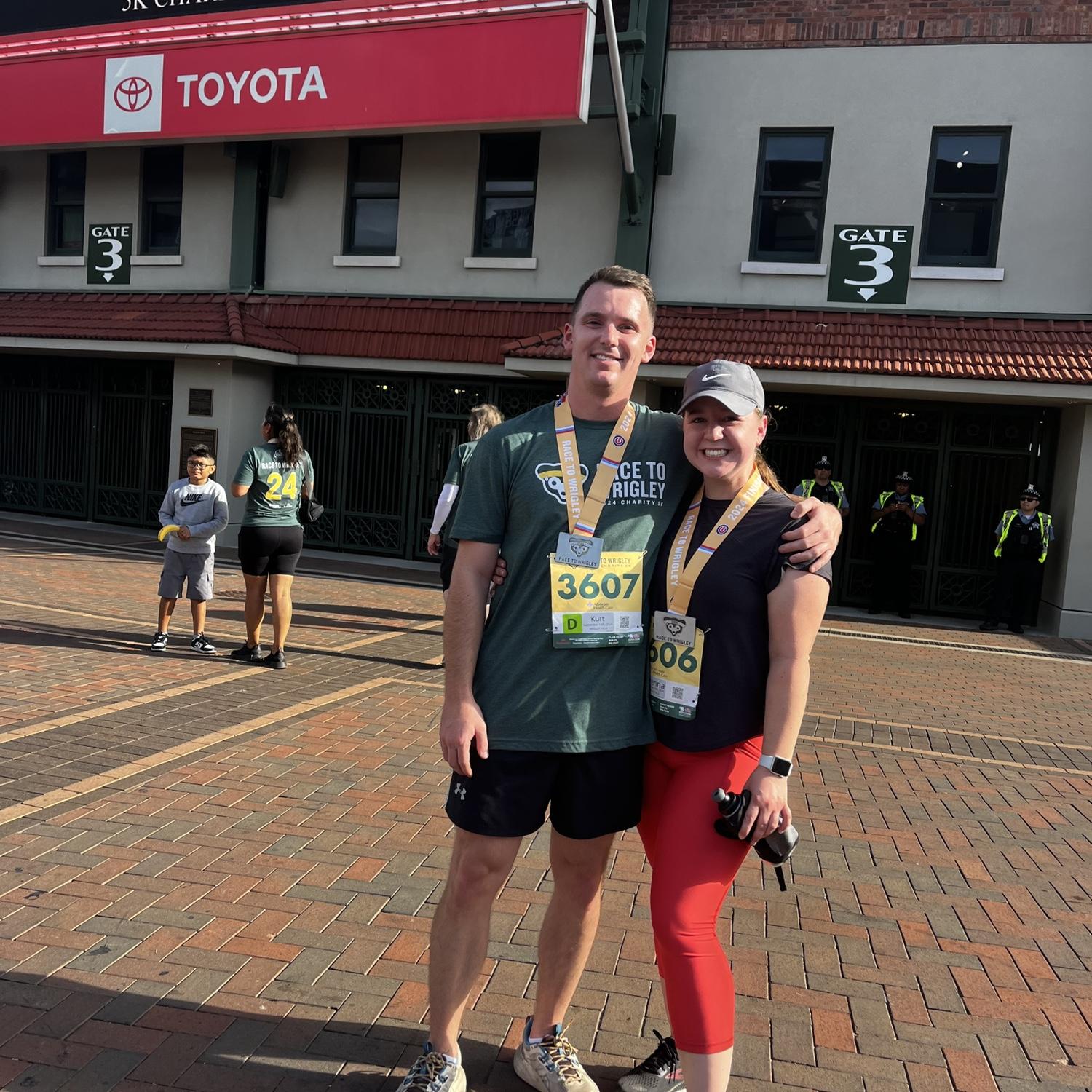 The 5k we ran the morning before we got engaged!