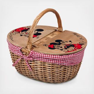 Mickey & Minnie Mouse Country Picnic Basket