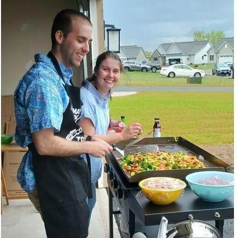 Cooking hibachi on our Blackstone! May 2024