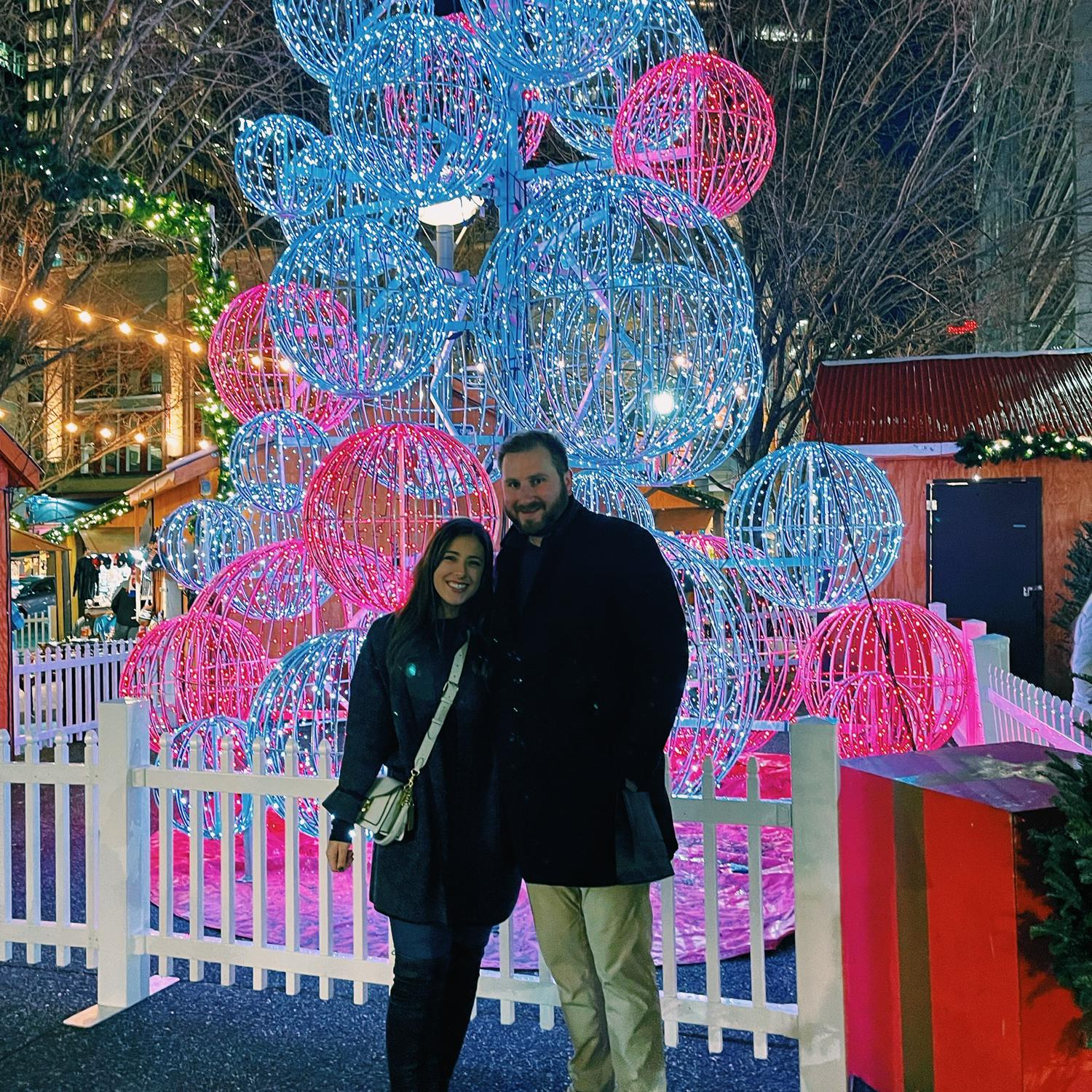 December 2021 - Pittsburgh, PA - Annual holiday date night in Market Square