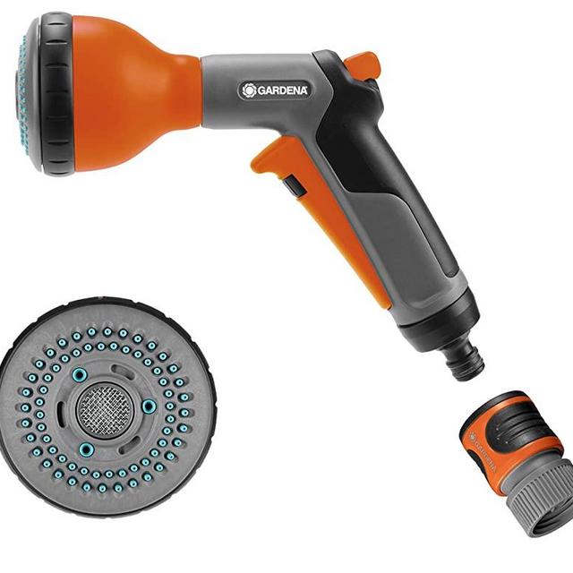 Gardena 32131-FP Frost Proof Multi Pattern Nozzle, Water Stop